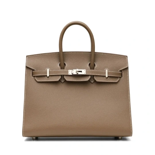 Birkin 25 Etoupe Togo Palladium Hardware