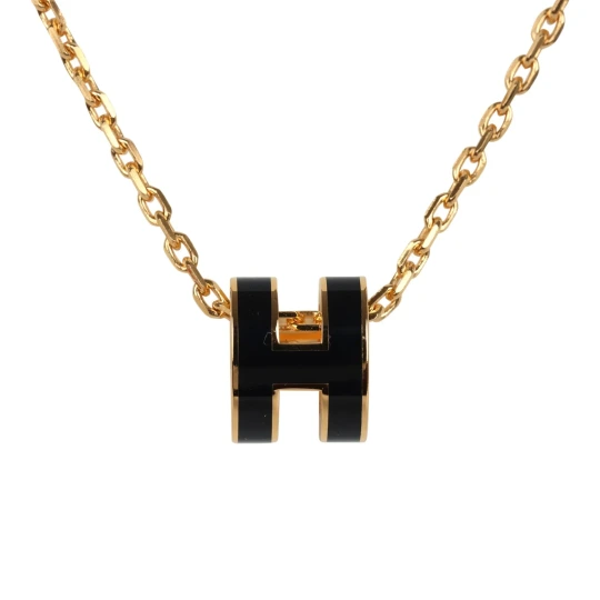 Black Mini Pop H pendant
