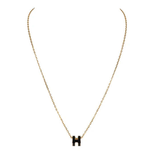 Black Mini Pop H pendant