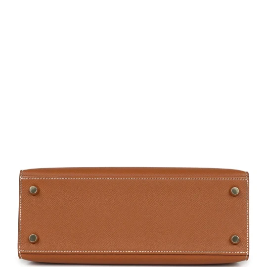 Kelly 25 Sellier Gold Epsom Gold Hardware