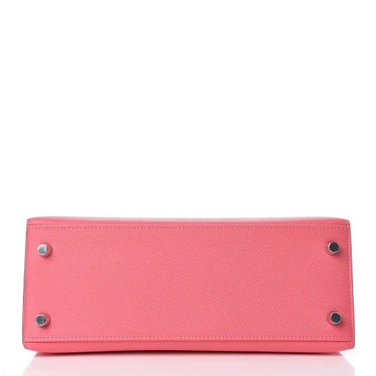 Kelly Sellier 25 Rose Lipstick Chevre Mysore Palladium Hardware