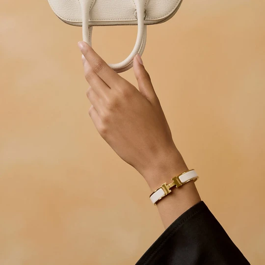 White Clic H bracelet