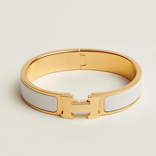 White Clic H bracelet
