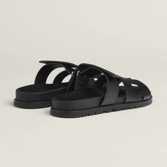 Chypre Sandal Black Calfskin