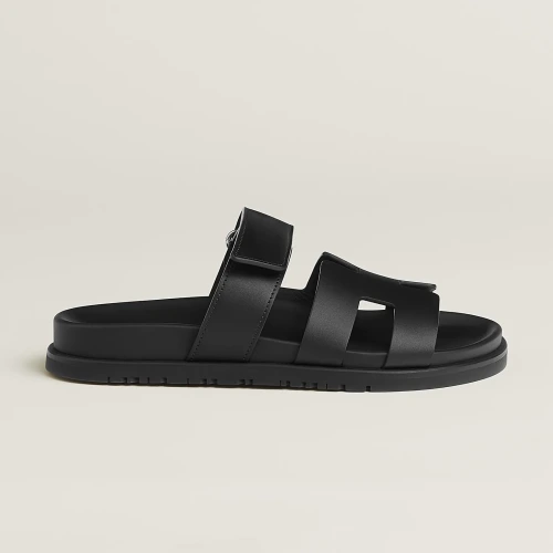 Chypre Sandal Black Calfskin