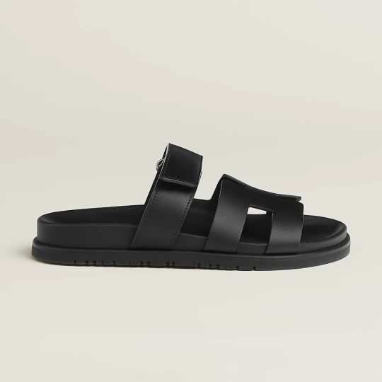 Chypre Sandal Black Calfskin