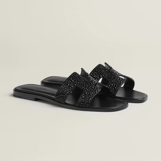 Oran Sandal Black Crystal