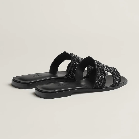 Oran Sandal Black Crystal