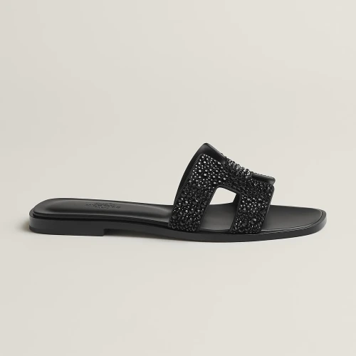 Oran Sandal Black Crystal