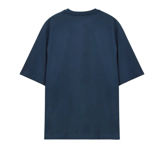 Leather-Patch Cotton T-Shirt