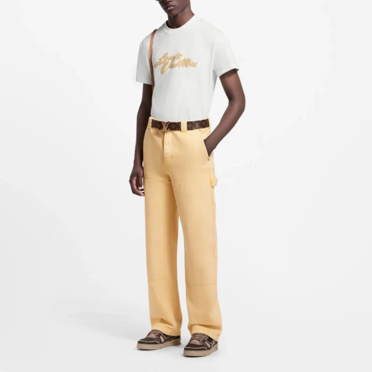 Embroidered Signature Raffia T-Shirt