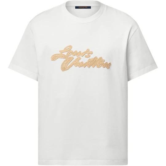 Embroidered Signature Raffia T-Shirt