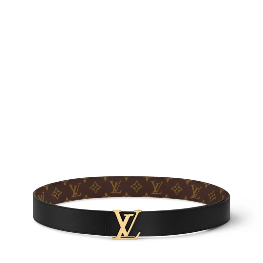 LV Initiales 40mm Reversible Belt - Monogram Brown