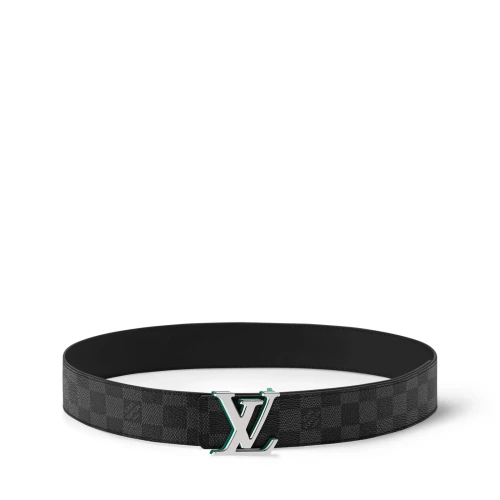 LV Optic Damier Graphite 40mm Reversible Belt