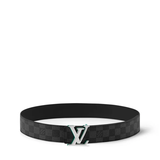 LV Optic Damier Graphite 40mm Reversible Belt