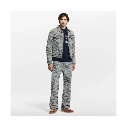 Monogram Denim Trucker Jacket