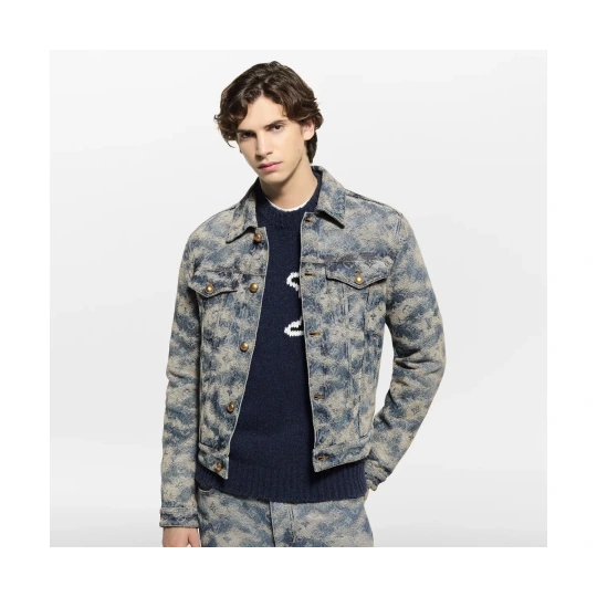 Monogram Denim Trucker Jacket