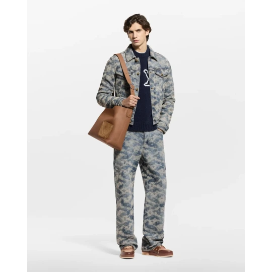 Monogram Denim Trucker Jacket