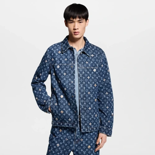 Monogram Embroidered Denim Jacket