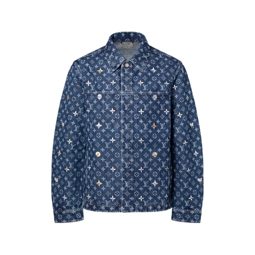 Monogram Embroidered Denim Jacket