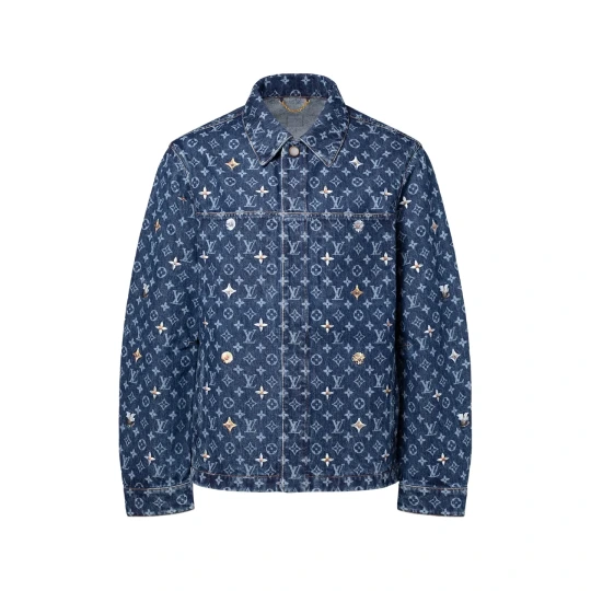 Monogram Embroidered Denim Jacket