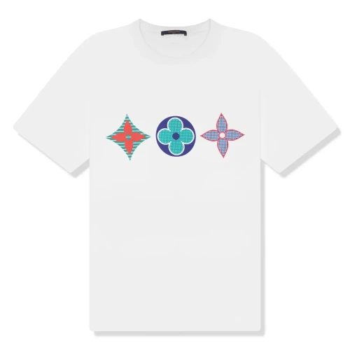 Multi Logos Monogram Flowers T-Shirt
