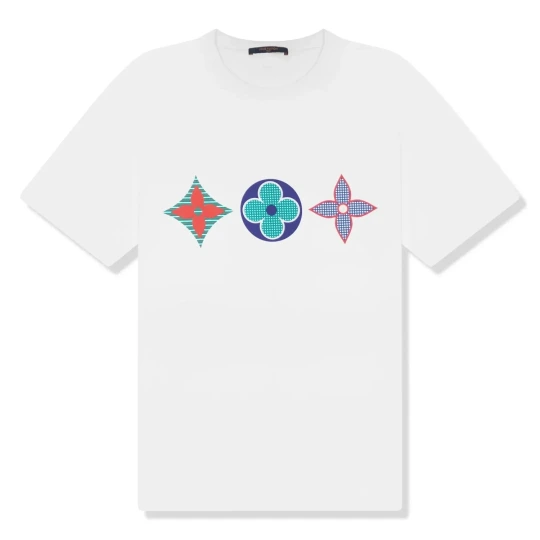 Multi Logos Monogram Flowers T-Shirt