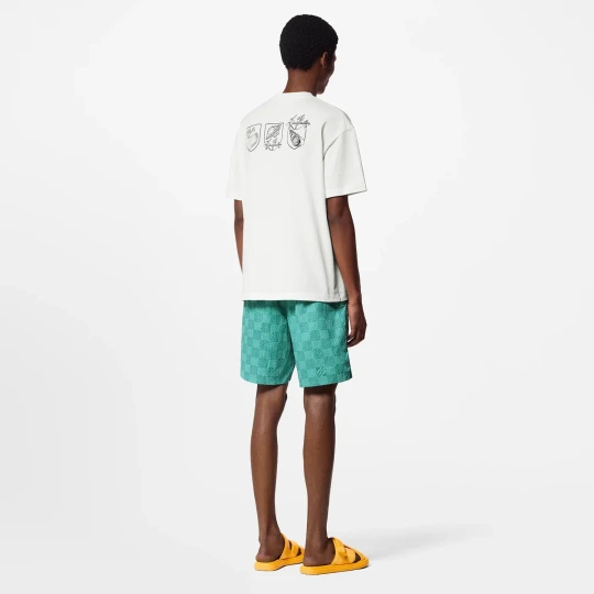 Seashell Print Cotton T-Shirt