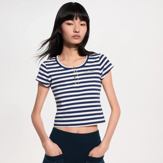Striped Fitted T-Shirt