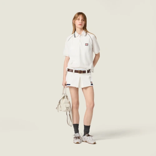 Cotton piqué polo shirt