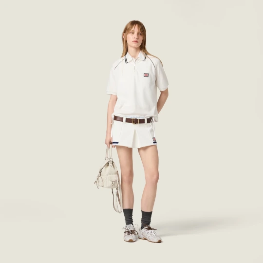 Cotton piqué polo shirt