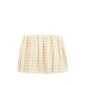 Сrochet-knit drawstring mini skirt