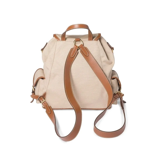 Canvas and Leather Backpack