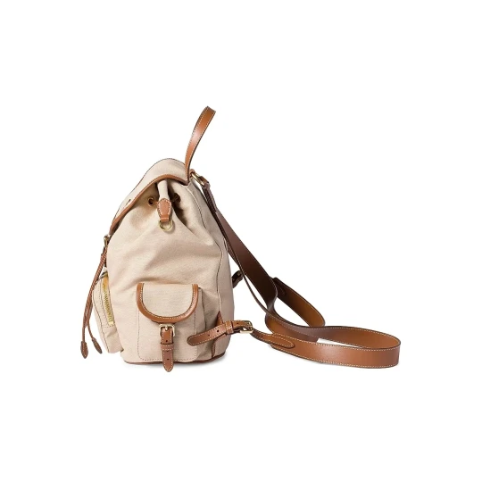 Canvas and Leather Backpack