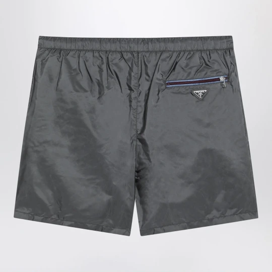 Re-Nylon Triangle-Logo Shorts