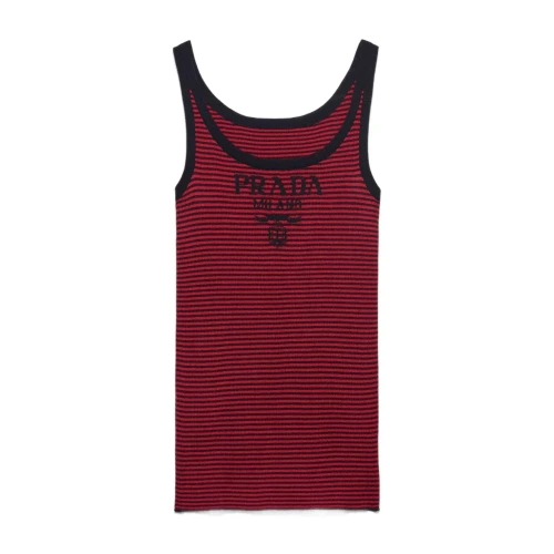 Striped Silk Tank Top