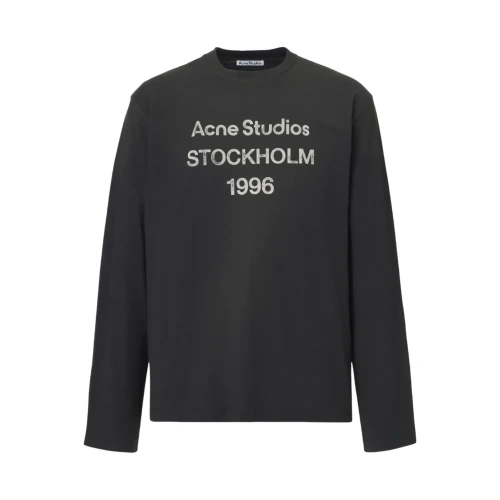 Logo distressed jersey shirt