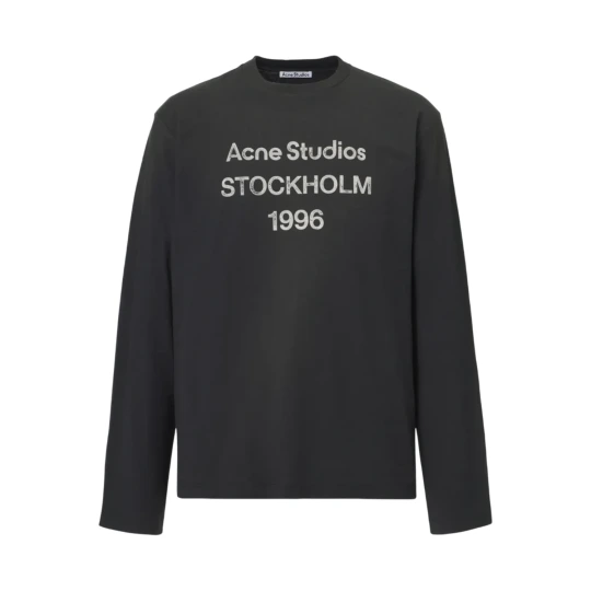 Logo distressed jersey shirt
