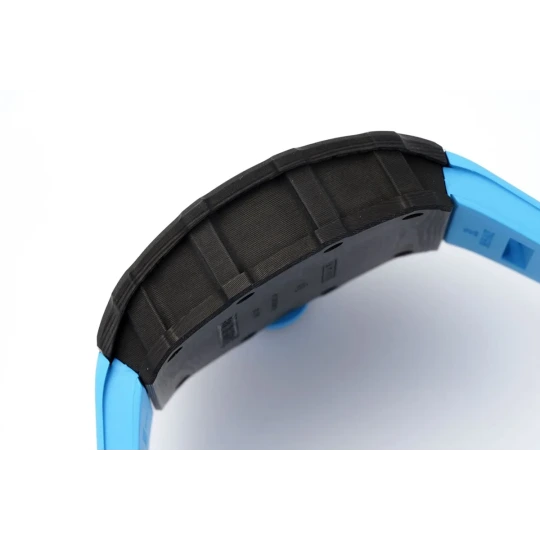 RM 035-01 Rafael nadal ntpt carbon on blue rubber strap
