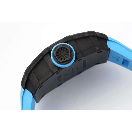 RM 035-01 Rafael nadal ntpt carbon on blue rubber strap