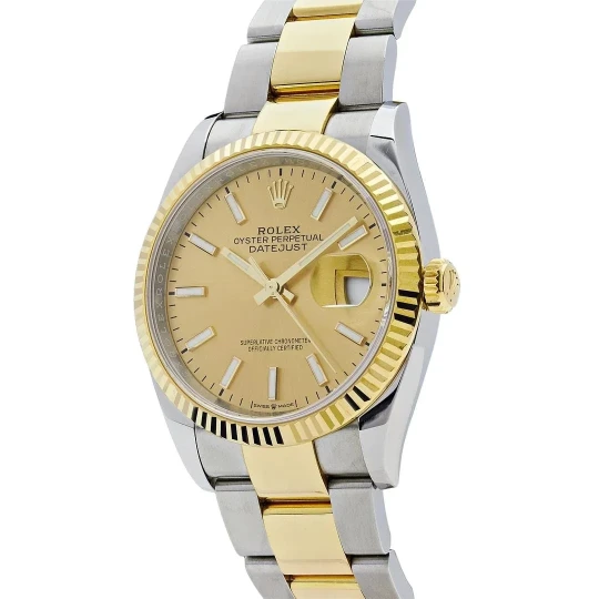 Datejust 41 126333 Yellow Gold Champagne Watch