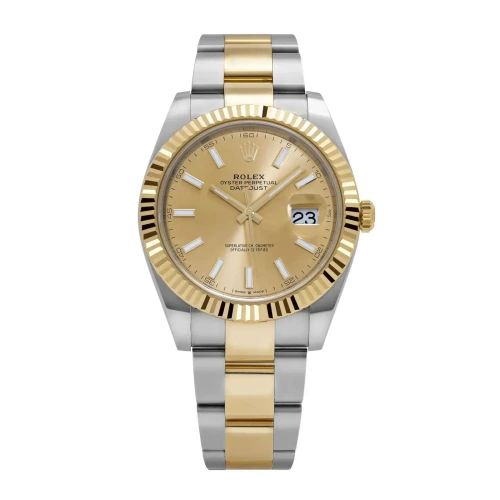 Datejust 41 126333 Yellow Gold Champagne Watch