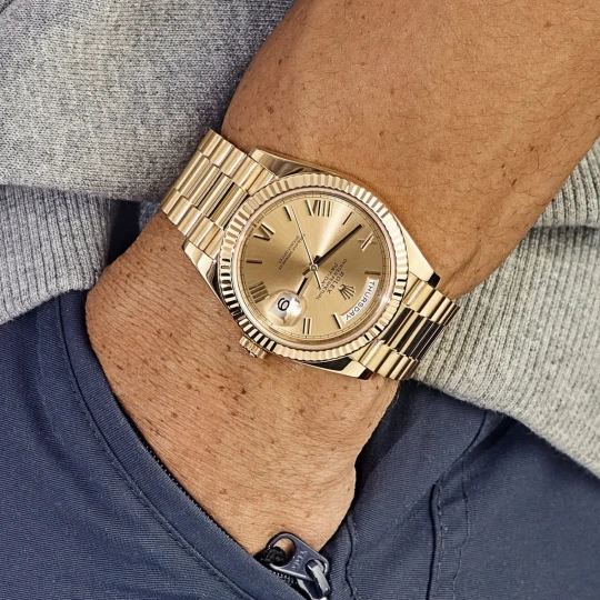 Day-Date 40 228238 Yellow Gold Champagne Watch