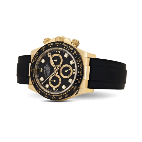 Daytona 116518LN Yellow Gold Black Diamond Dial Watch