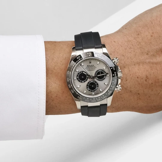 Daytona 116519LN ‘Ghost’ White Gold Bright Black Dial Watch