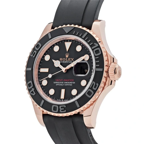 Yacht-Master 40 126655 Rose Gold Black Dial Watch