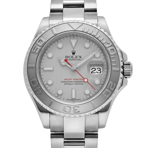Yacht-Master 40 16622 Platinum Silver Dial Watch