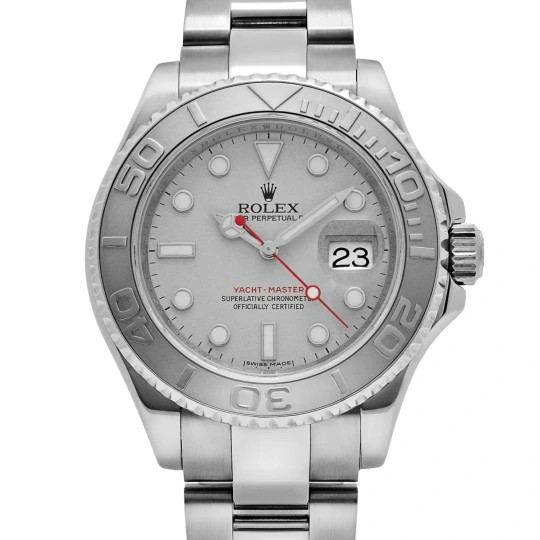 Yacht-Master 40 16622 Platinum Silver Dial Watch
