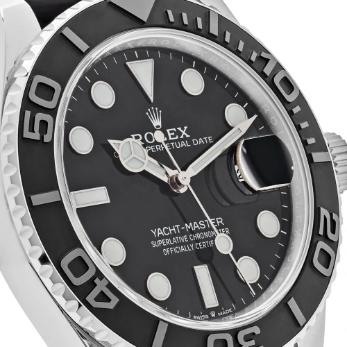Yacht-Master 42 226659 White Gold Black Dial Watch