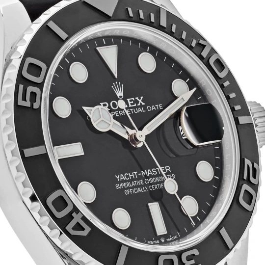 Yacht-Master 42 226659 White Gold Black Dial Watch